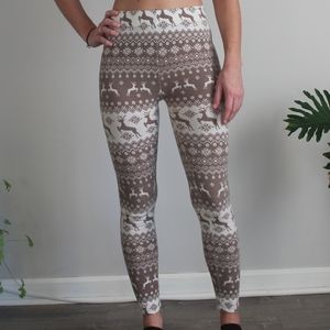 Winter reindeer print legging